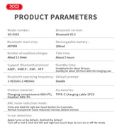 XO EV53 V ANC Ασύρματα Ακουστικά Ακύρωσης Θορύβου